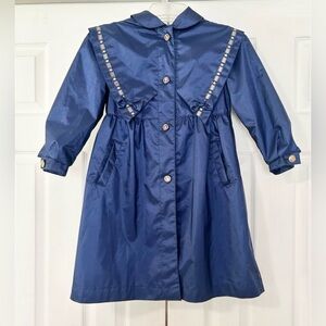 Rothschilds girls raincoat/dressy hooded vintage all weather size 6